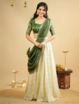 Gorgeous White Silk Sequins Work Function Wear Lehenga Choli