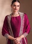 Pink Stone Work Salwar Suit Set